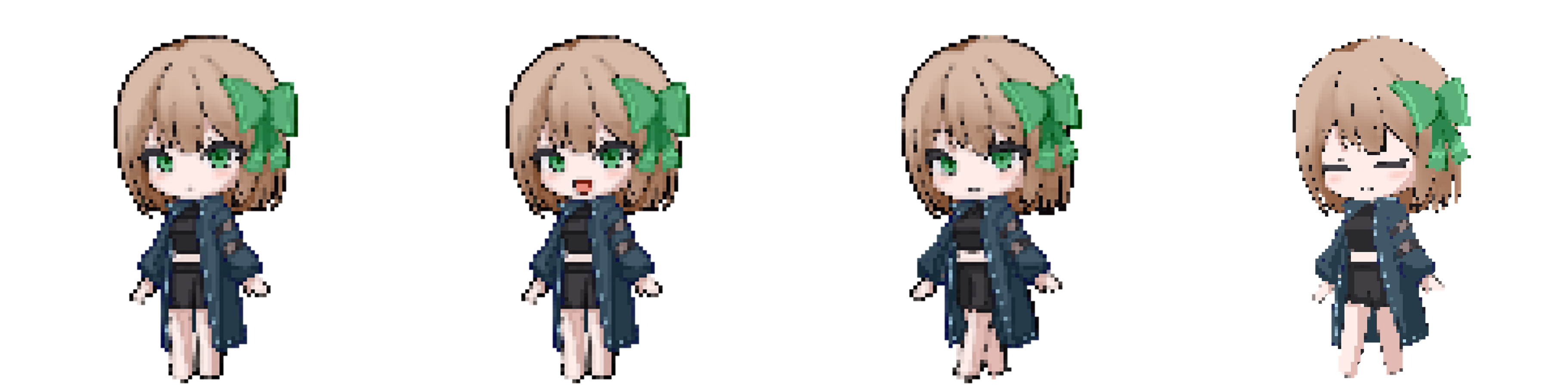 差し替え用に作成した4種類のイラスト