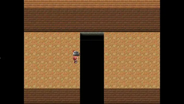 RPGツクールでスイッチON時に床が出現する様子