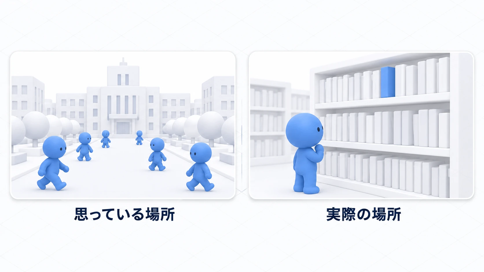 大通りではなく、新刊の棚に近い