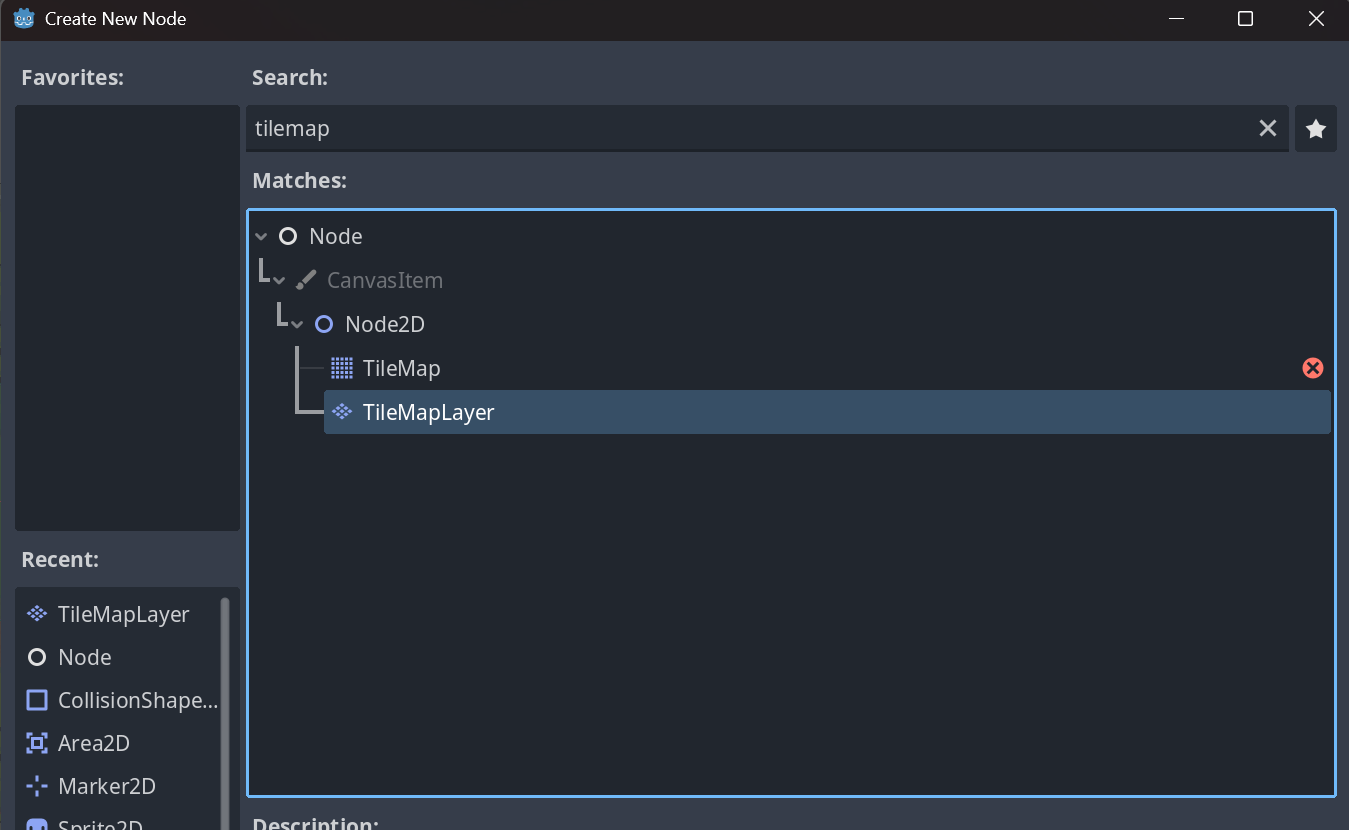 TileMapLayerノードの作成