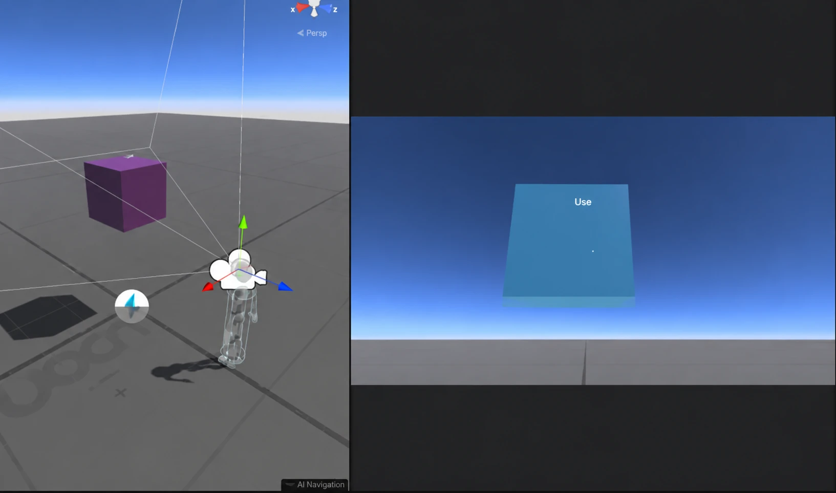 Interact logs only when it reaches a target