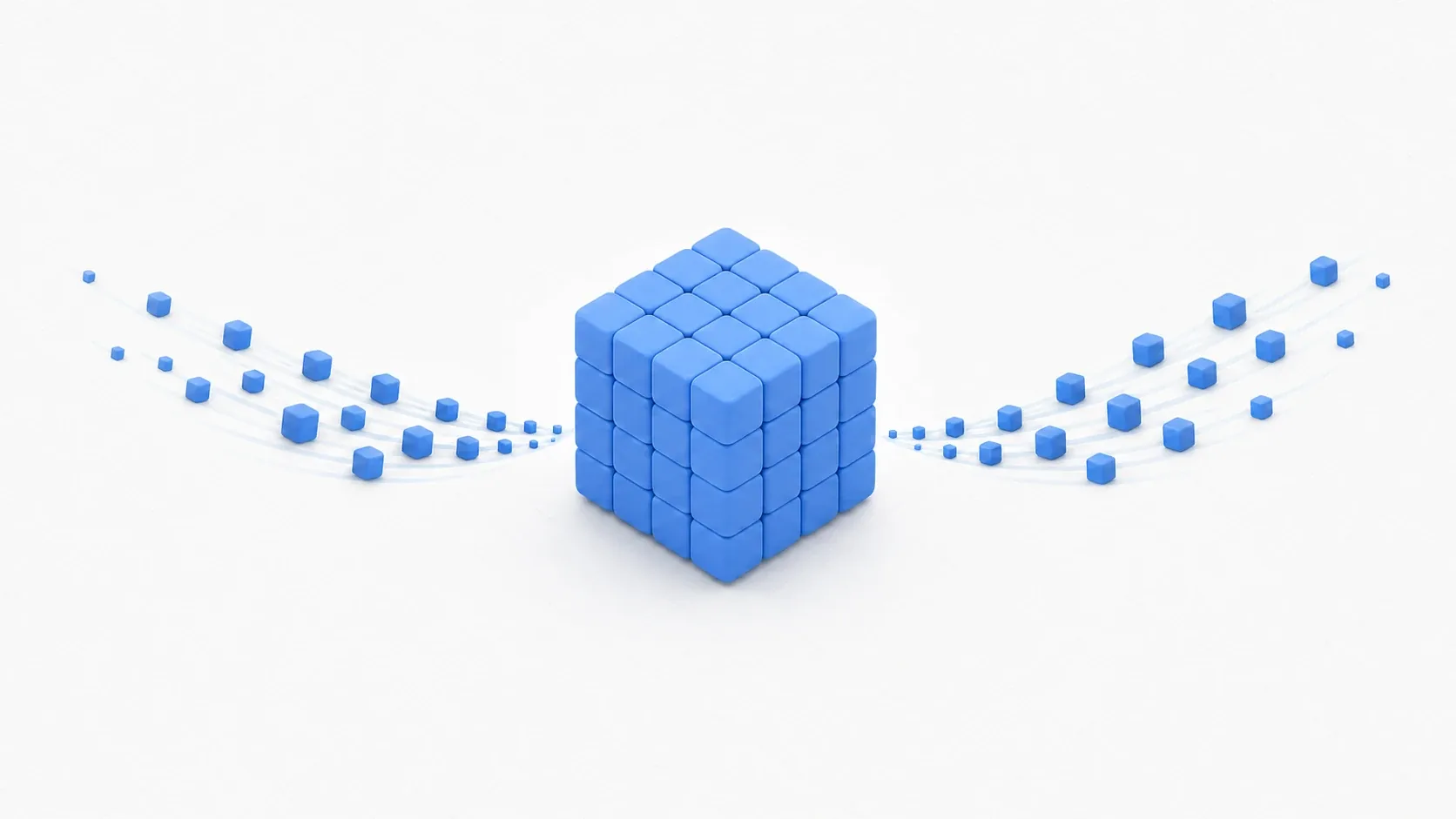 Save/load illustration: game state (HP, position, inventory) flowing into a single blob of save data, then flowing back out to be restored the next time the game starts