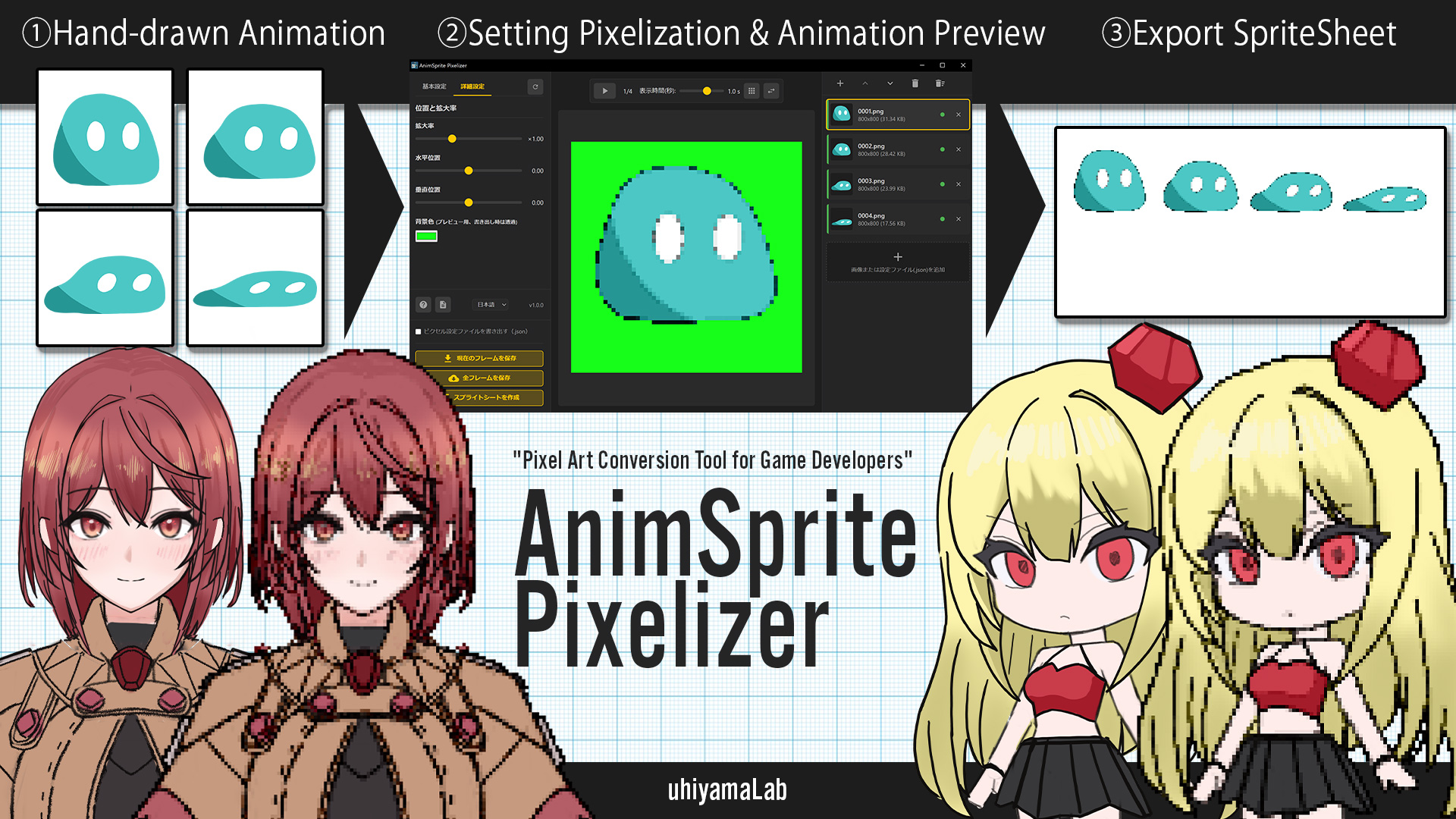AnimSprite Pixelizer